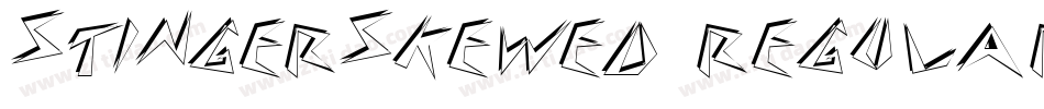 StingerSkewed Regular字体转换